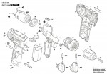 Bosch 3 603 J54 203 Psr 10,8 Li Cordless Drill Driver 10.8 V / Eu Spare Parts